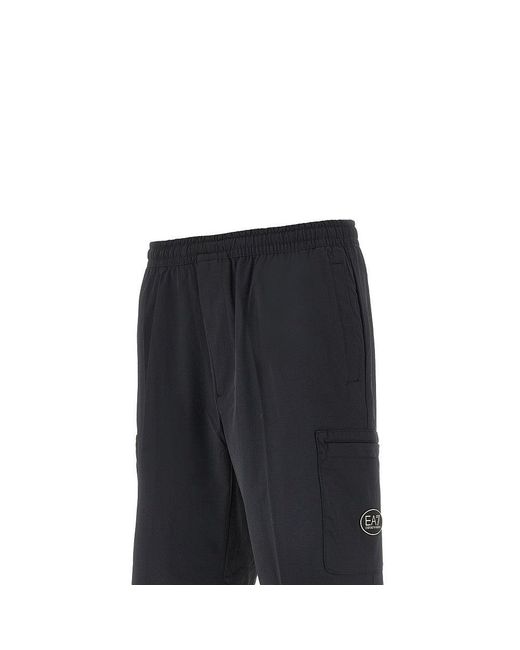 EA7 Gray Ventus7 Cargo Shorts for men