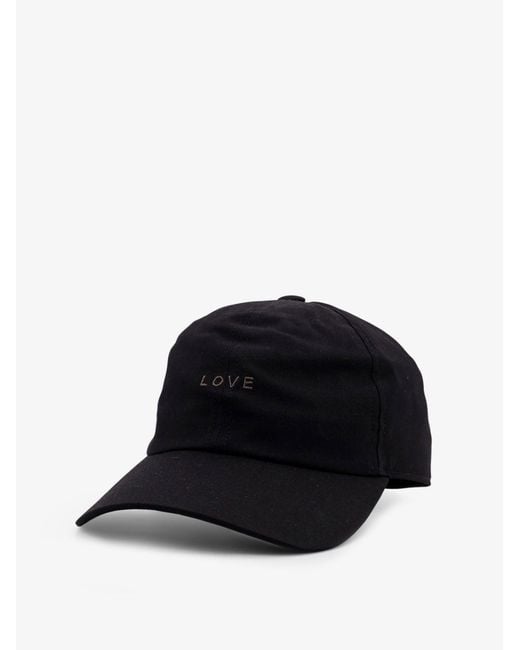 Rick Owens Black Cotton Blend Hat for men