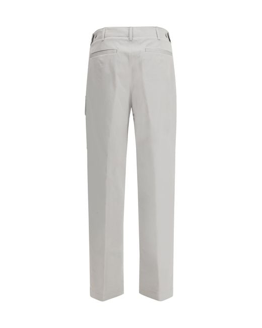 Fendi Gray Cargo Pants for men