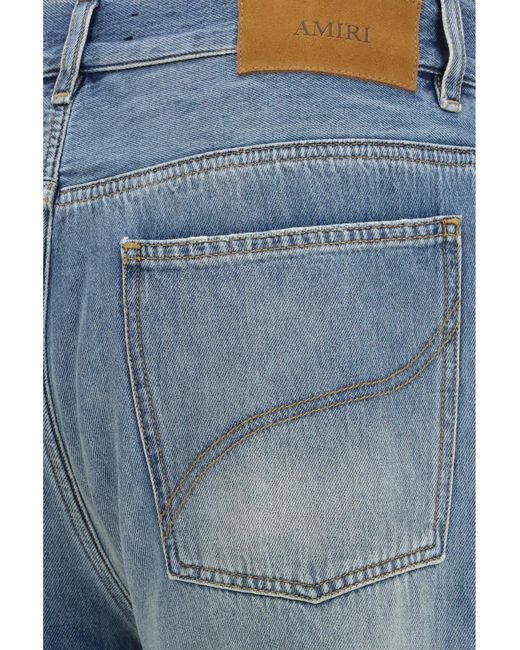 Amiri Blue Flared Jeans Slash