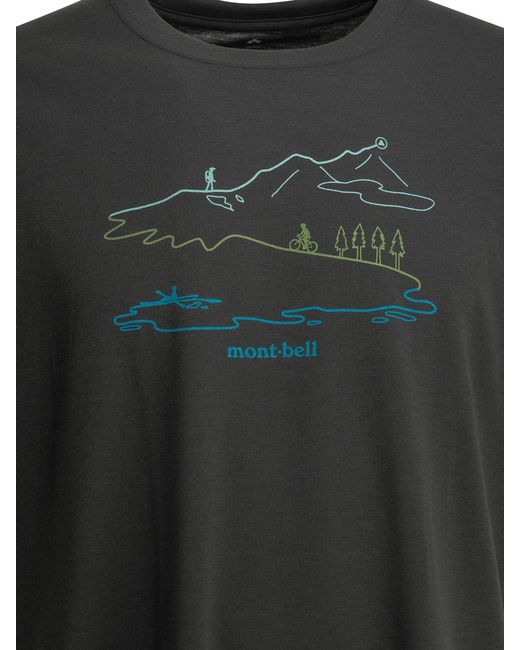 Montbell Black T-Shirts for men