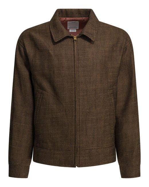 Visvim Brown Linen Wool Jacket for men