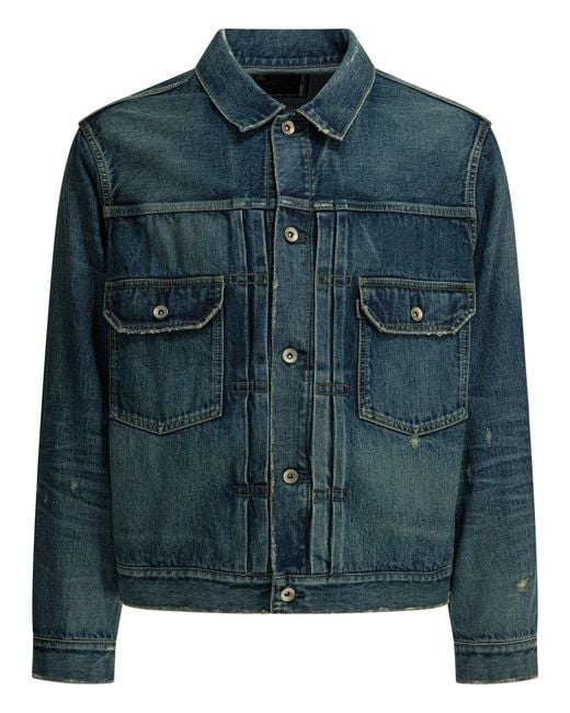 Sacai Blue Jackets & Coats Jackets And Coats