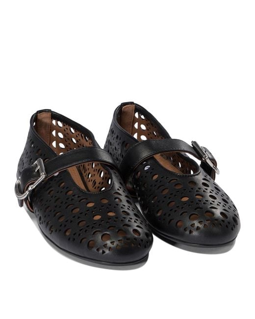 Alaïa Black "Vienne" Ballet Flats