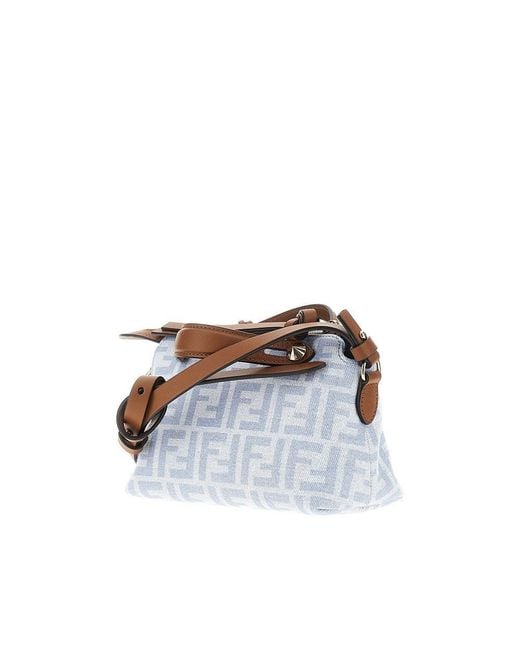 Fendi Blue Ff Denim Mini 'By The Way Soft' Bag