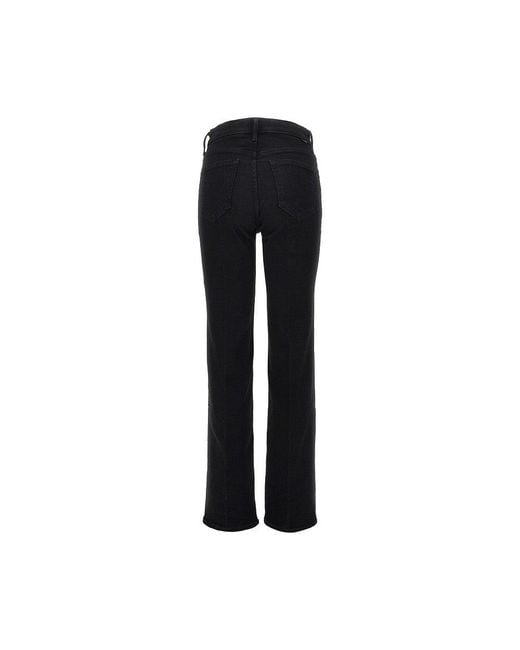 Mother Black Stretch Denim Pants