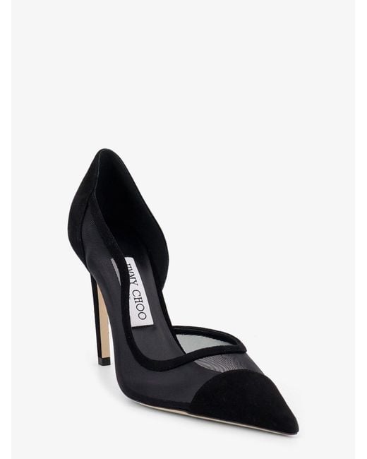 Jimmy Choo Black Brigitte 100 Suede Décolleté