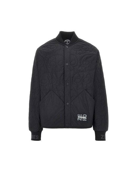Pleasures Black 'Thomas' Quilted Jacket for men