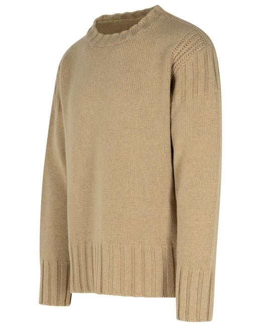 Jil Sander Natural Cashmere Sweater for men