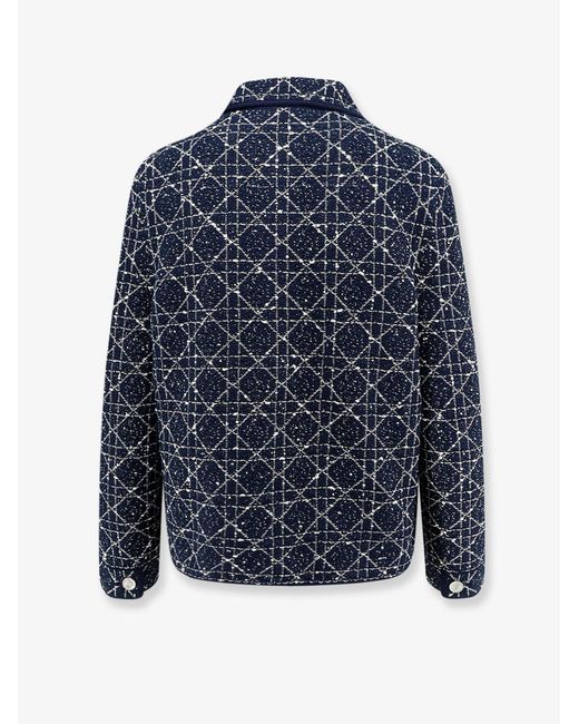 Dior Blue Dior Macrocannage Blazer