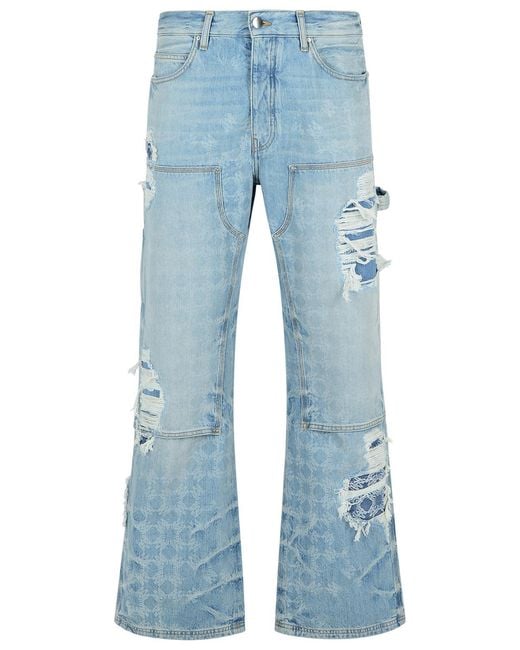 Amiri Blue 'Carpenter' Light Cotton Jeans for men