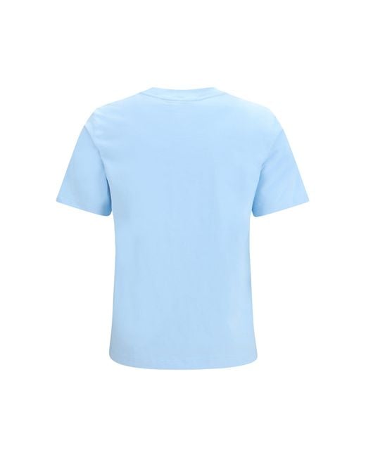 Fiorucci Blue Regular Poodle-Logo T-Shirt Light
