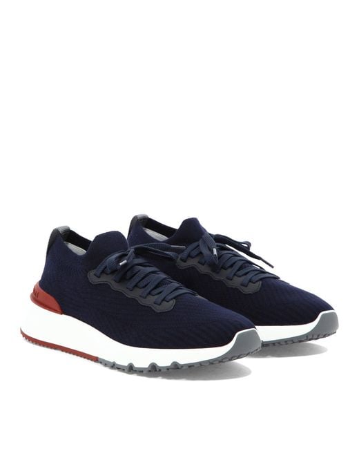 Brunello Cucinelli Blue Runner Sneakers