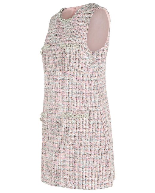 Self-Portrait Multicolor Self Portrait Sleeveless Polyester Mini Dress