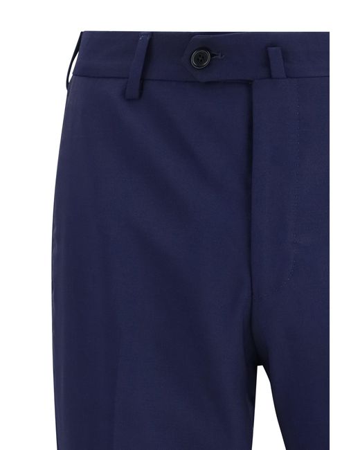 Gi Capri Blue Suit Single-Breasted Virgin Wool for men