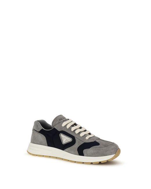Prada White Prax Sneakers for men