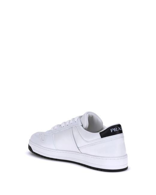 Prada White Leather Sneakers for men