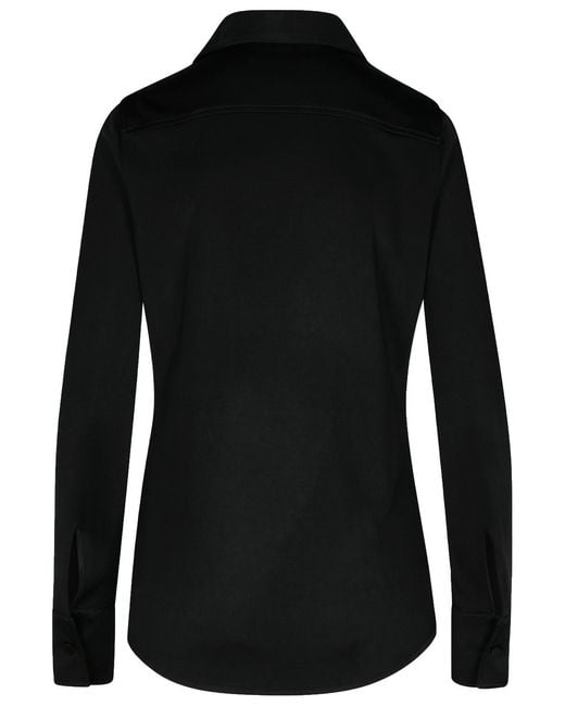 Jil Sander Black Viscose Shirt
