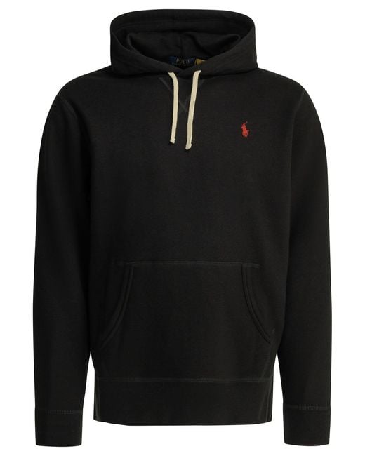 Polo Ralph Lauren Black Rl Hoodie for men