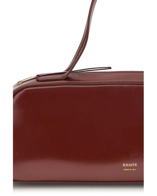 Khaite Red Simona Shoulder Bag Oxblood