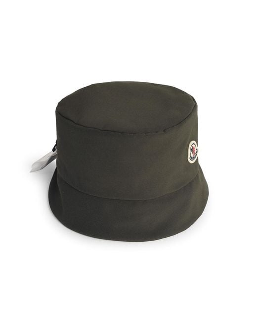 Moncler Green 'Bucket' Reversible Nylon Hat