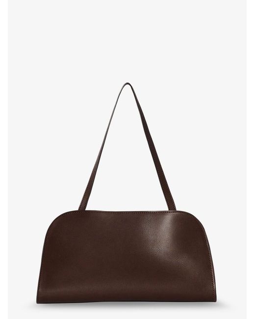 The Row Brown Peggy Leather Handbag