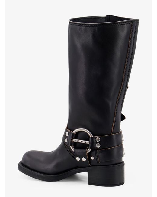 Miu Miu Black High Boots