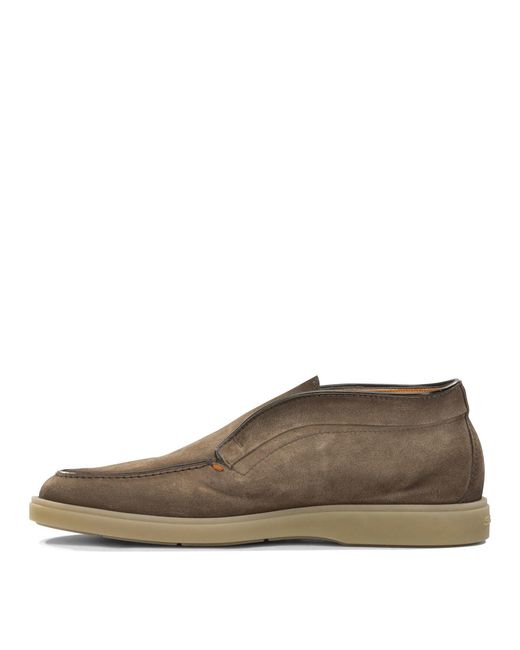 Santoni Brown "Aryadne" Loafers for men