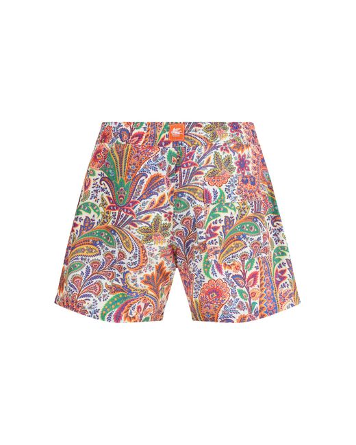 Etro Red Swimwear for men