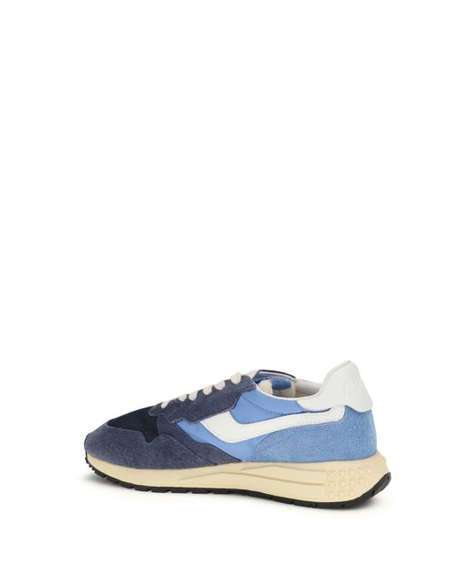 Autry Reelwind Low Sneakers Tricolor Bluette/Digital Blu for men