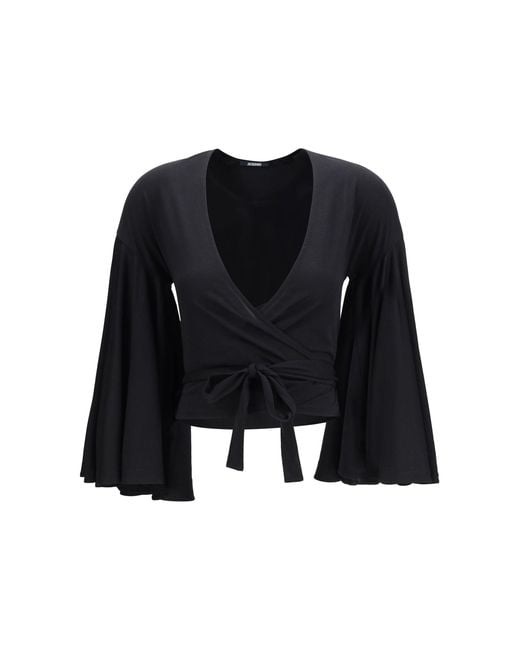 Jacquemus Black Paysan Wrap Top