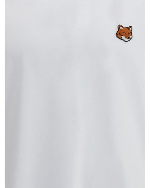 Maison Kitsuné White Fox Head Regular T-Shirt for men