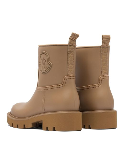 Moncler Brown "Kickstream" Rain Boots