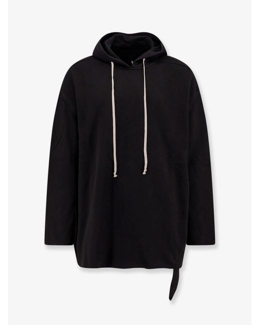 Rick Owens Black Peter Cotton Sweatshirt for men