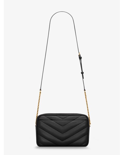 Saint Laurent White Loulou Matelasse Leather Crossbody Bag