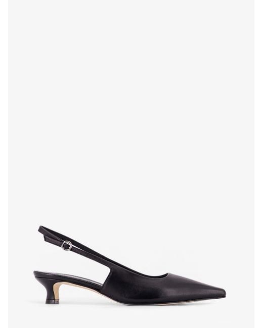 Aeyde White Catrina Leather Pumps