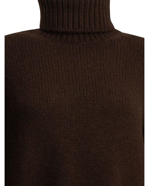 Semler Brown Cashmere Turtleneck Sweater