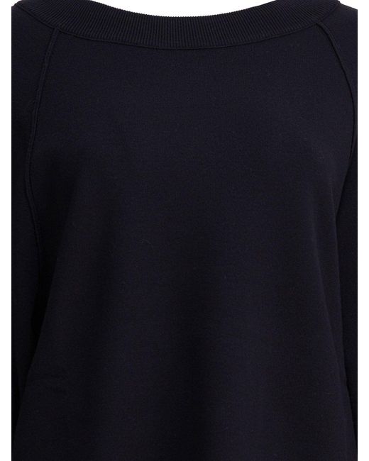Max Mara Pure Blue Viscose And Wool Over Sweater Knitwear