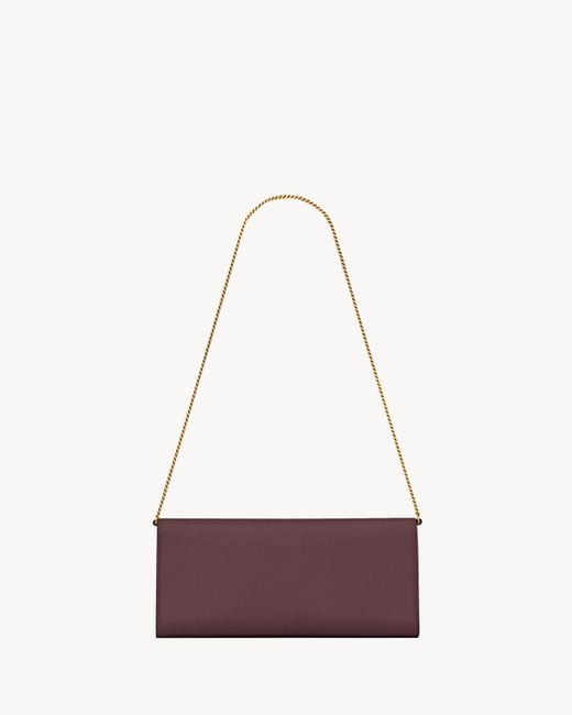Saint Laurent Purple "Kate" Small Clutch