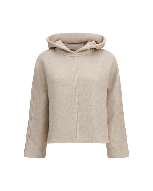 Max Mara Pure Natural Hooded Sweatshirt