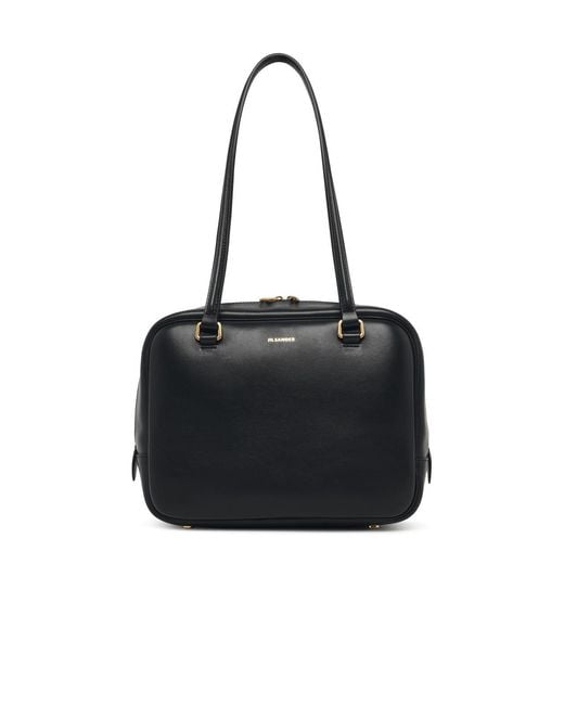 Jil Sander Black Medium Vision Leather Bag