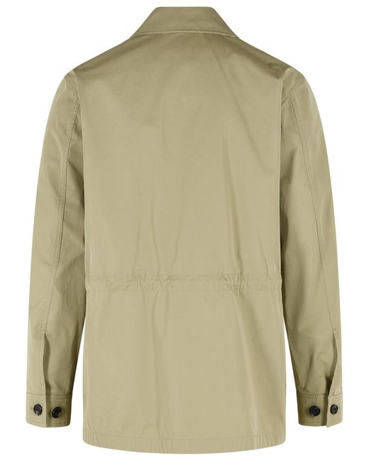 Burberry Green 'Bradmore Pin' 'Sparrow' Cotton Jacket for men