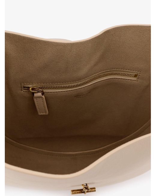 MINOBOSSI White Leather Crossbody Bag