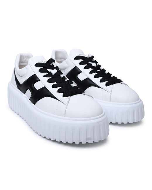 Hogan White Hxw6450Fe91Le90001 Leather Sneakers