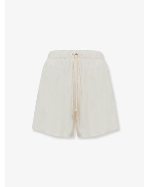 Laneus White Bermuda Shorts Cancun