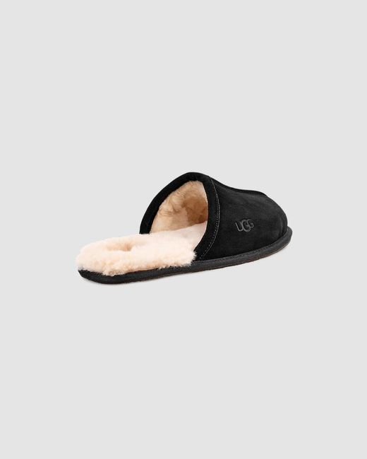 Ugg Black Scuff Leather Loafers for men