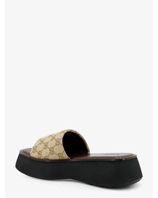 Gucci Black Platform Sandals