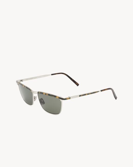 Saint Laurent Metallic "Sl 795 Joe" Sunglasses for men