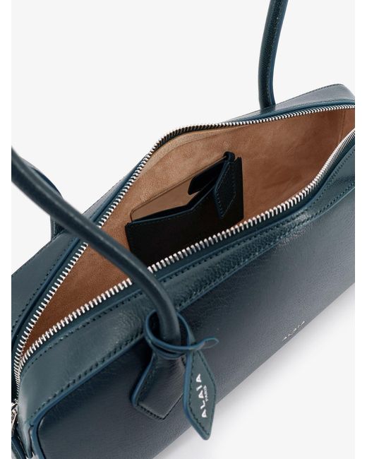 Alaïa Blue Le Teckel Leather Shoulder Bag