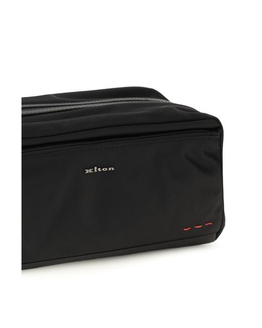 Kiton Black Beauty Case With Zip for men